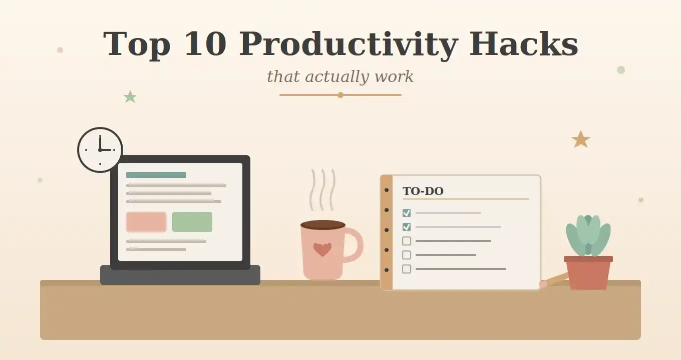 10 Productivity Hacks That Actually Work (No Fluff, I Promise)